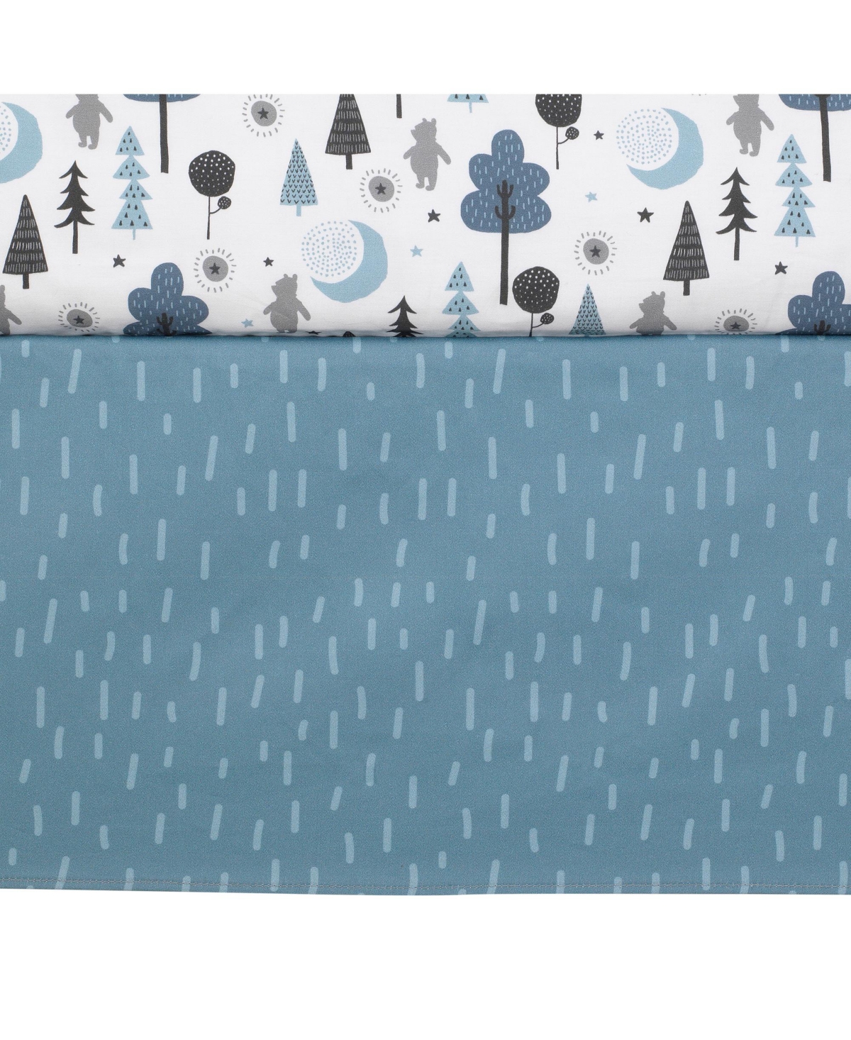 Lambs & Ivy Disney Baby Forever Pooh Blue/Gray Bear 3-Piece Baby Crib Bedding Set by