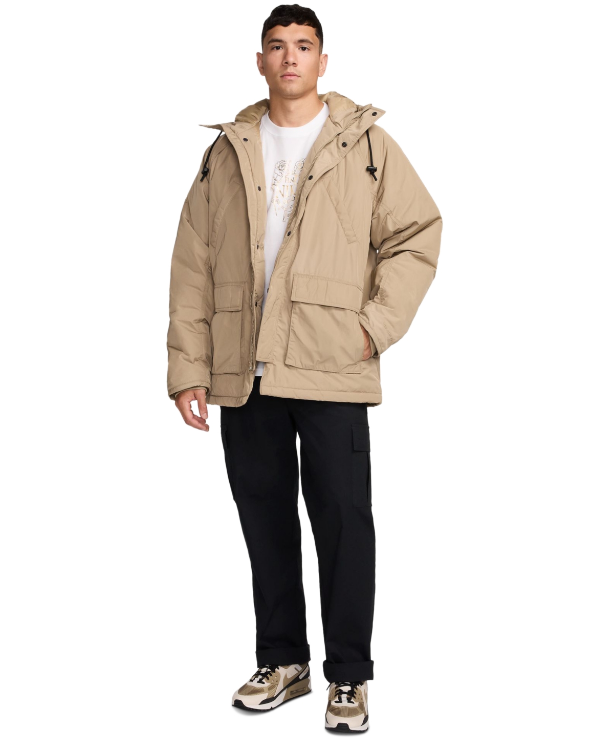 Nike Men's Therma-fit Parka Jacket -whit