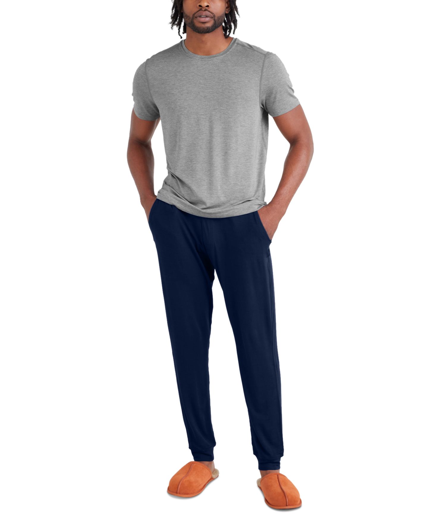 Мужская футболка SAXX Snooze Relaxed-Fit Heathered Sleep T-Shirt, цвет: Тёмный джинсовый — фото 3