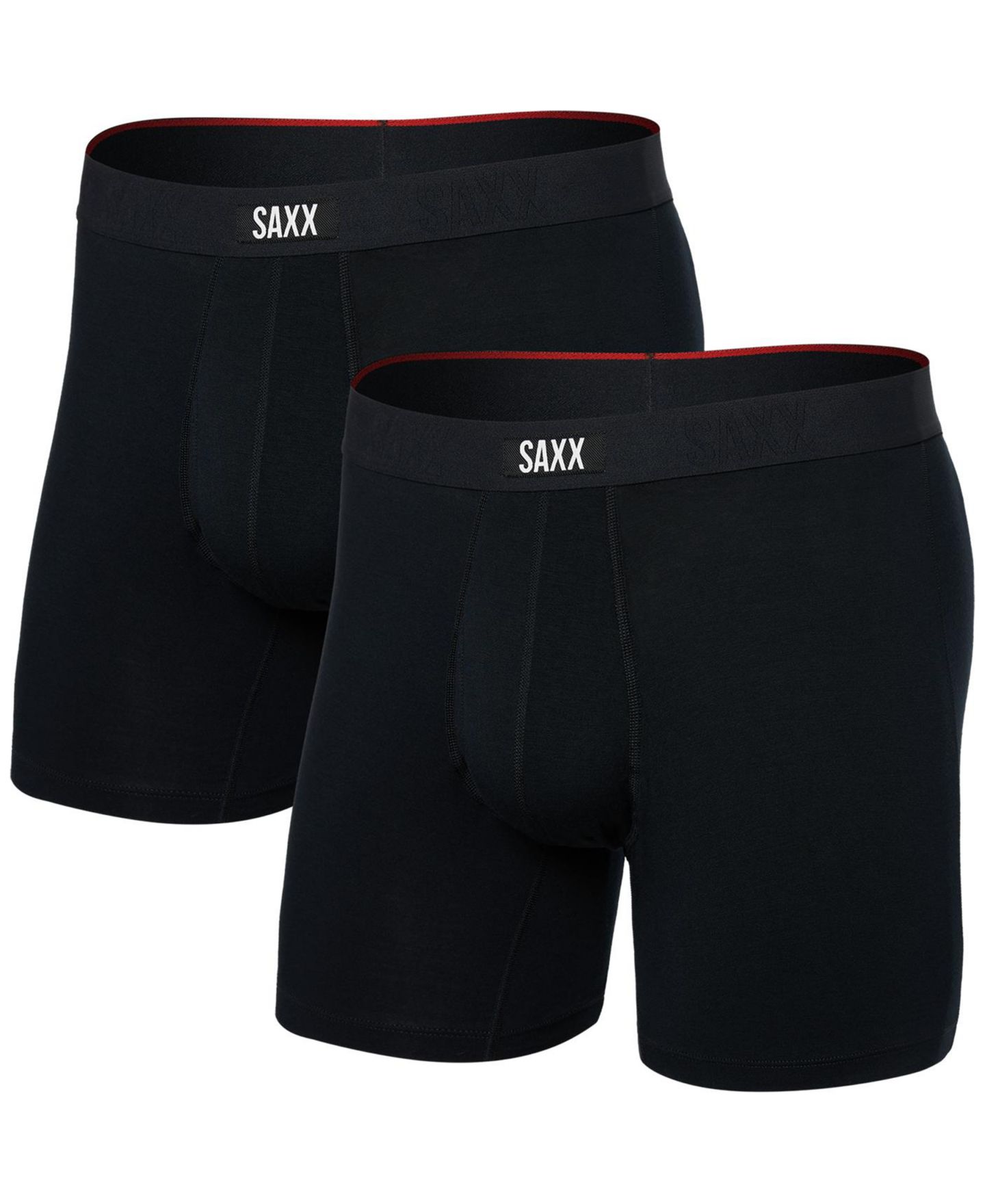 Трусы-боксеры Xtra для мужчин, 2 шт. — SAXX, цвет: Чёрный — фото 1