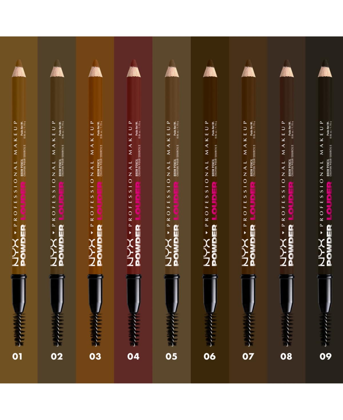 Nyx Professional Makeup Powder Louder Brow Pencil In Auburn