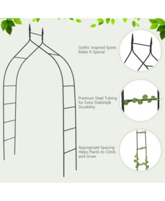 8 Feet 4 Inch High Gothic Steel Rose Arch