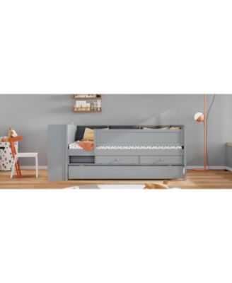 Streamdale Multi-Functional Twin Daybed with Storage and Extras, Gray