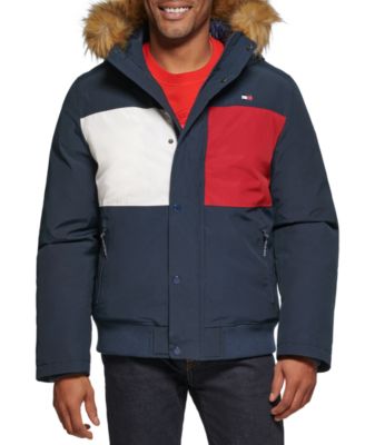 Blue and red tommy hilfiger fashion jacket