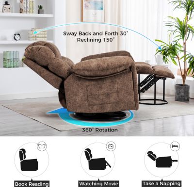 Massage & Heat Recliner Sofa