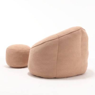 High-Pressure Foam Bean Bag Sofa with Footrest