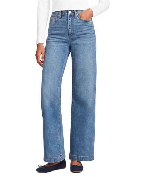 Женские джинсы Lands' End Women's High Rise Wide Leg Denim Jeans