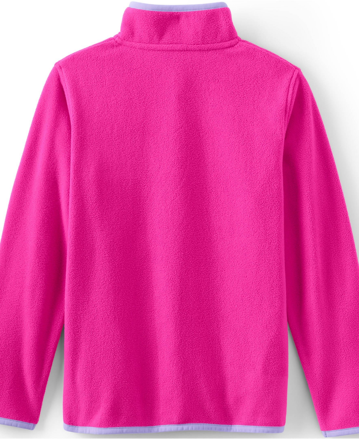 Lands' End Girls Heritage Fleece Snap Neck Pullover Top