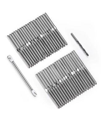 Yescom Stainless Steel Left Right Handed Thread Swage Lag Screws Cable ...