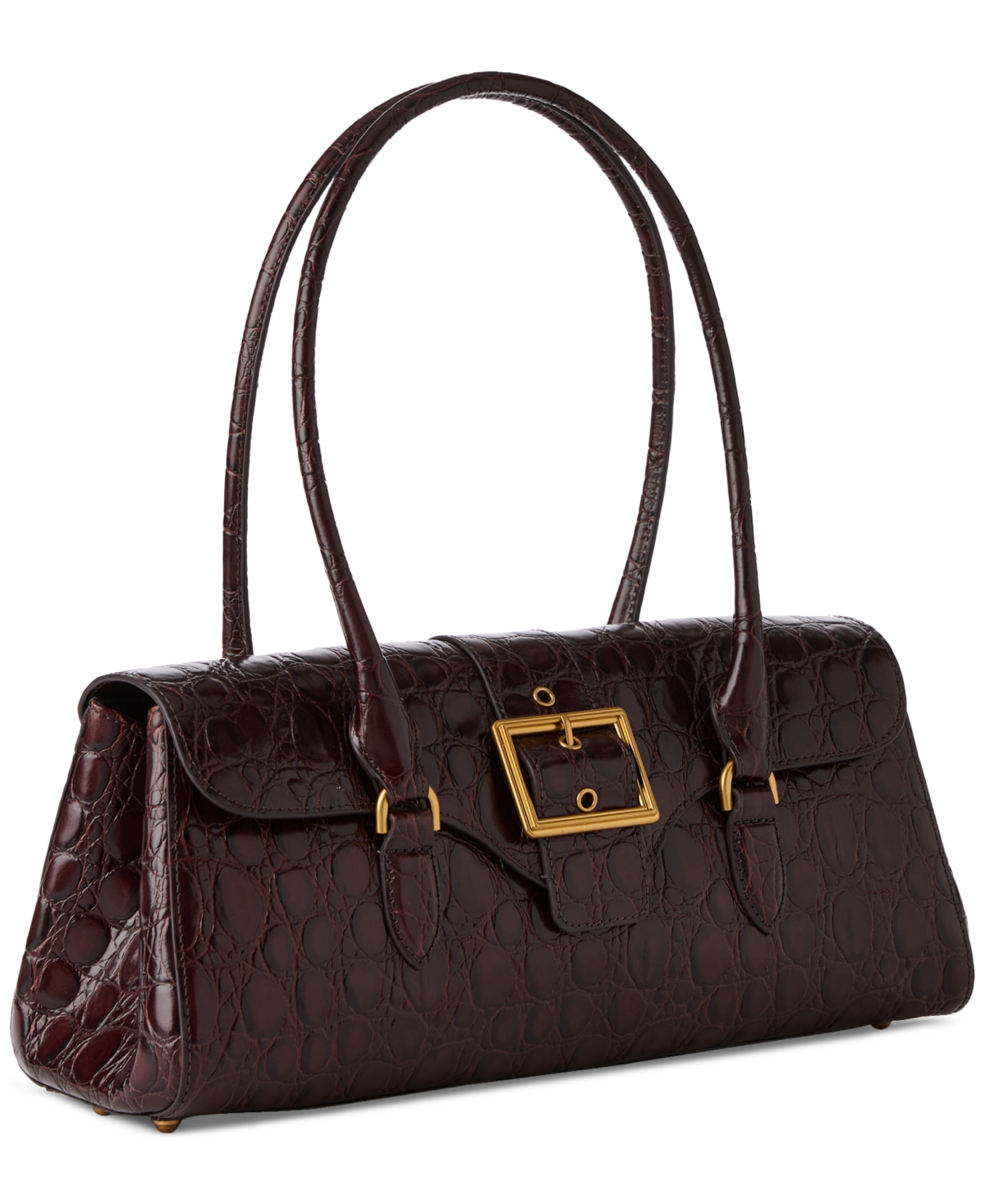 Brahmin Dayan Vanderbilt Embossed Leather Satchel