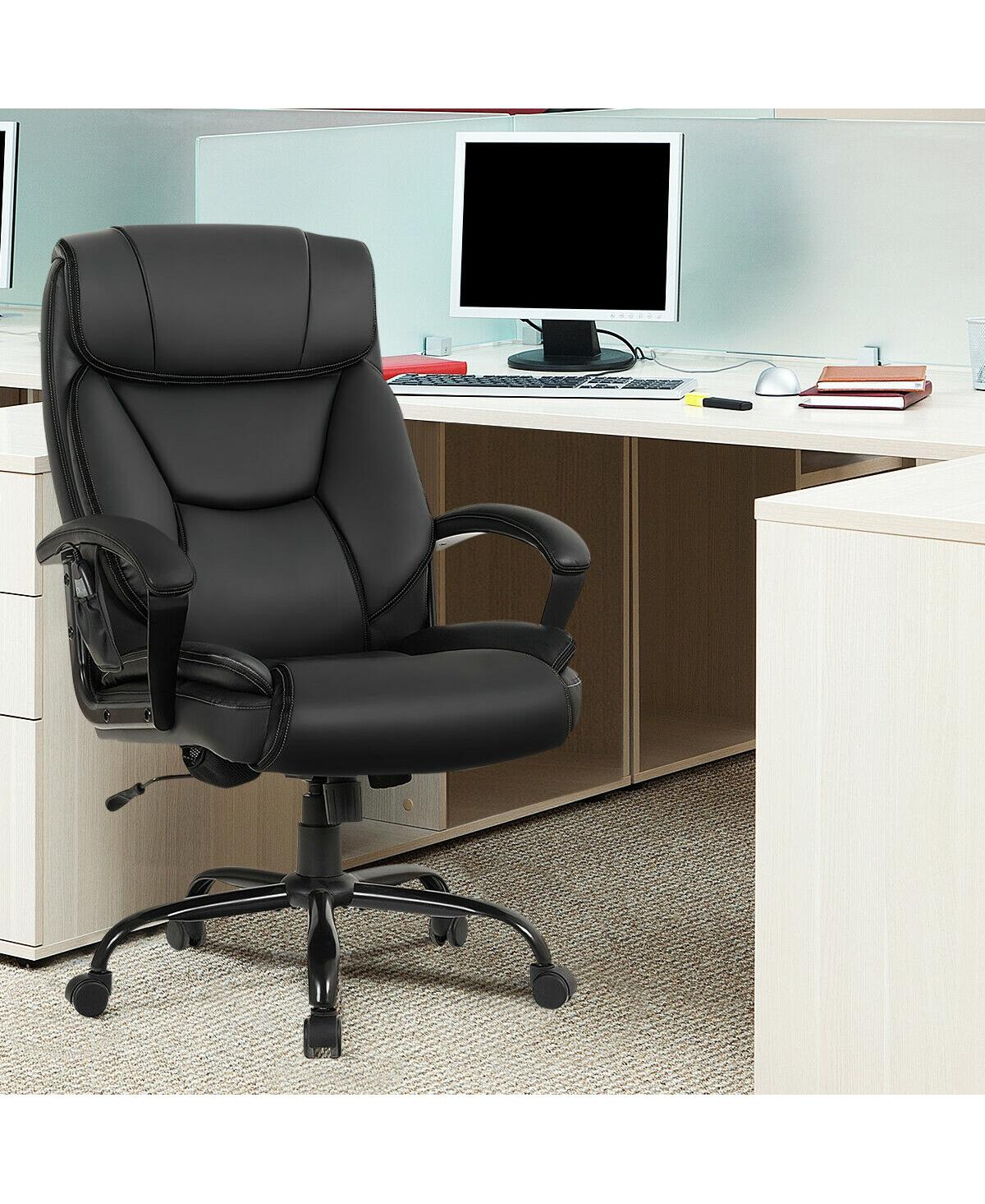 Vebreda Massage Executive Office Chair with 6 Vibrating Points-Black