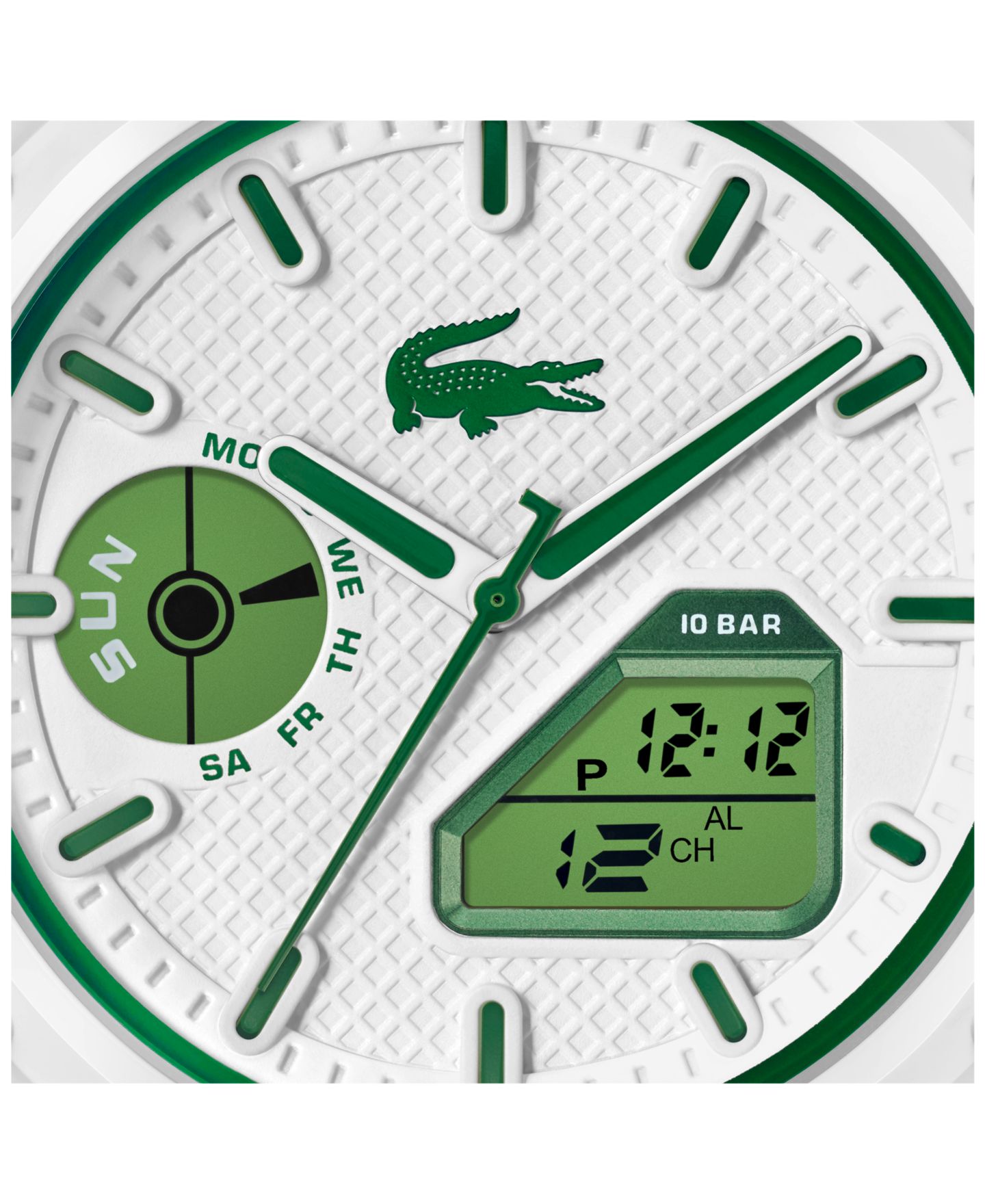 Мужские часы Lacoste LC33 White Silicone Strap Watch, 45mm — фото 4