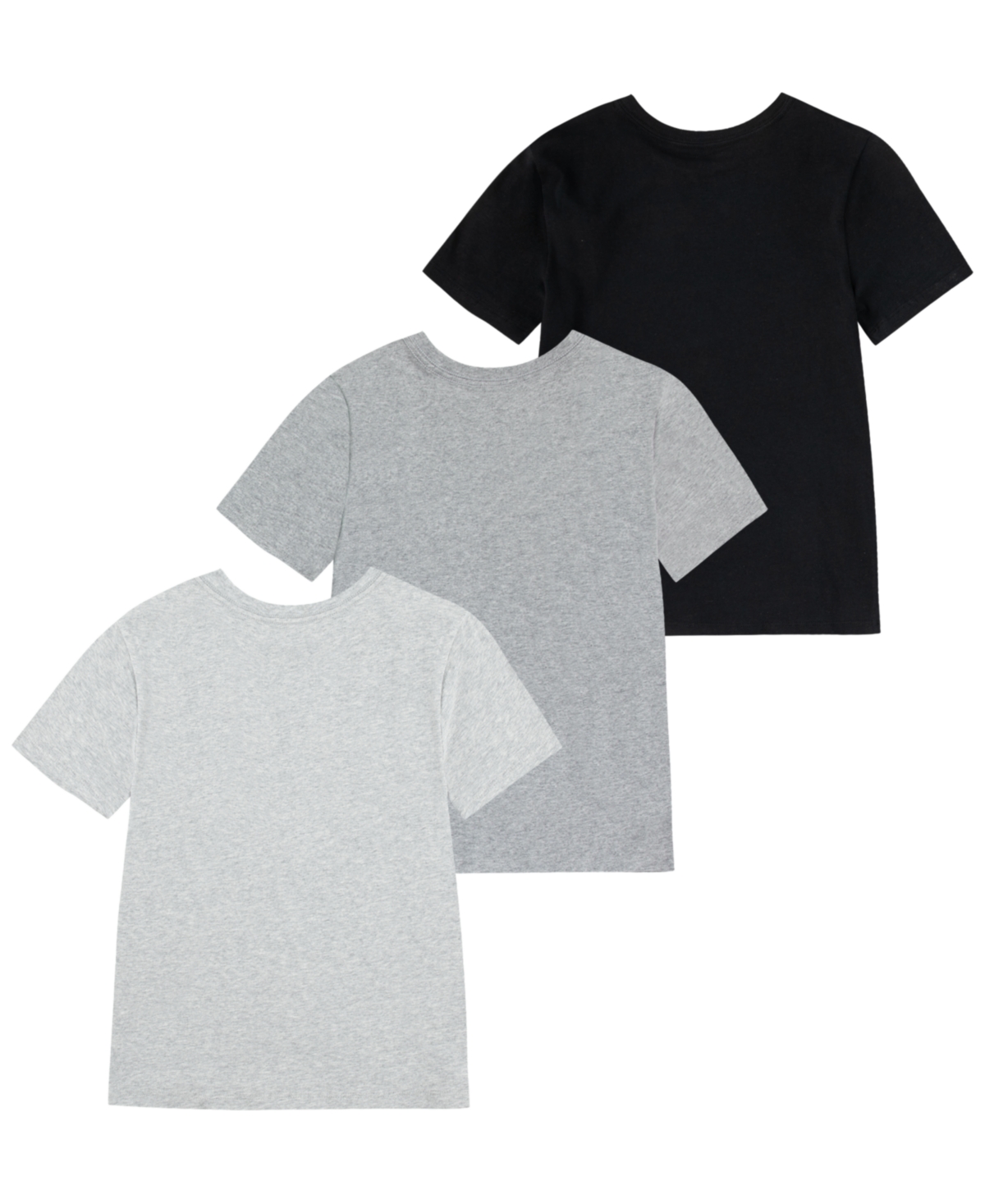 Polo Ralph Lauren Big Boys Cotton Crew Undershirt 3-pack In Gray