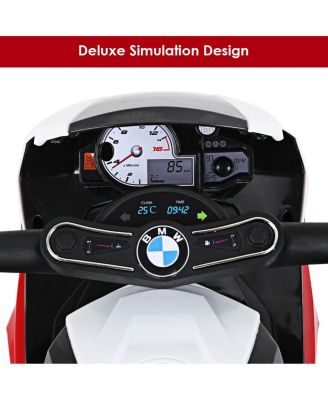 Kids Ride On Motorcycle BMW Licensed 6V Electric 3 Wheels Bicycle w/ Music&Light Red