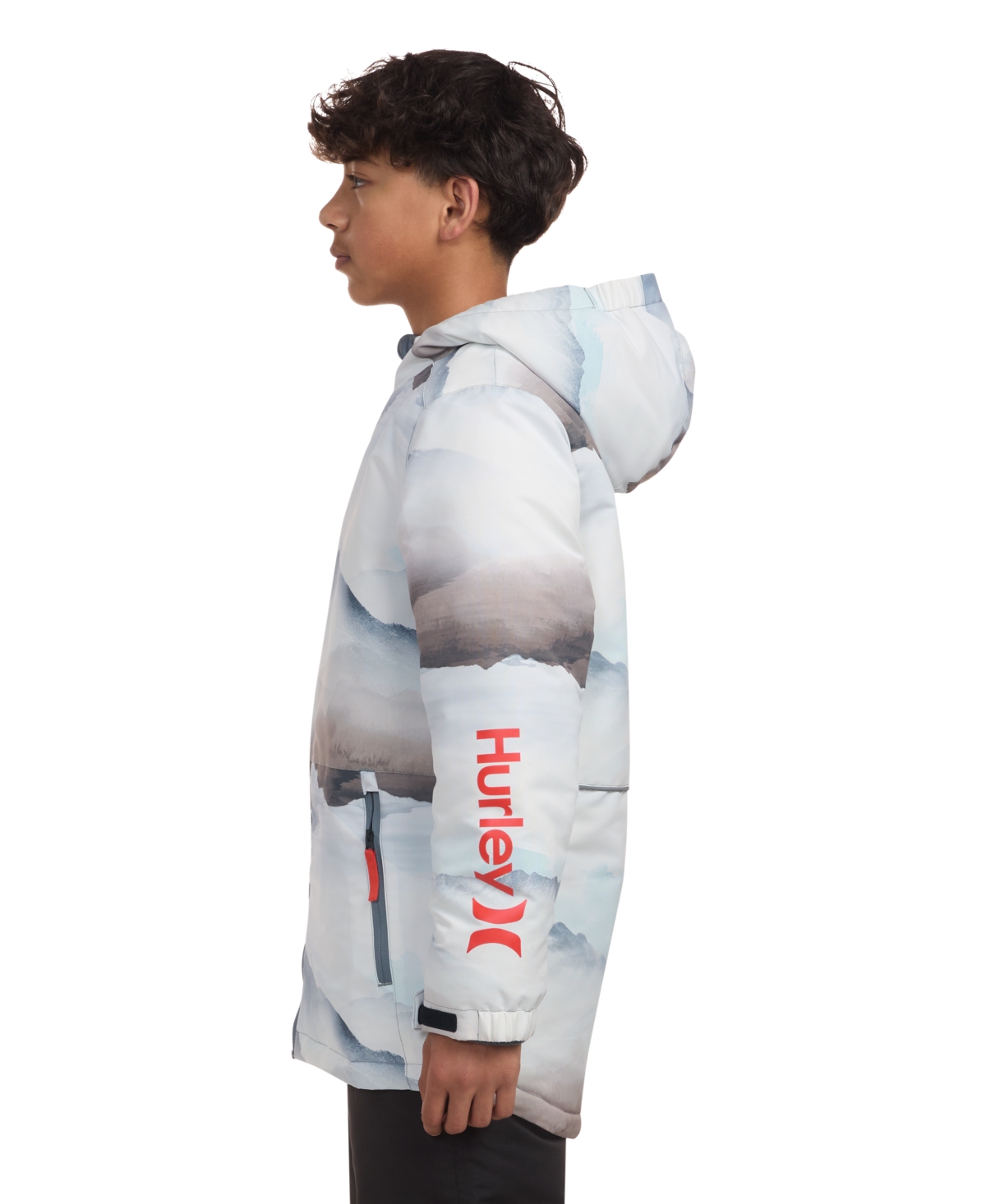 Hurley Big Boys Printed Snow Jacket