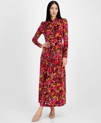 Macy's floral print dresses online