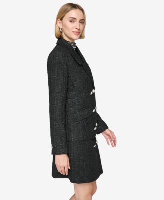 Women's Double-Breasted Tweed Blazer
