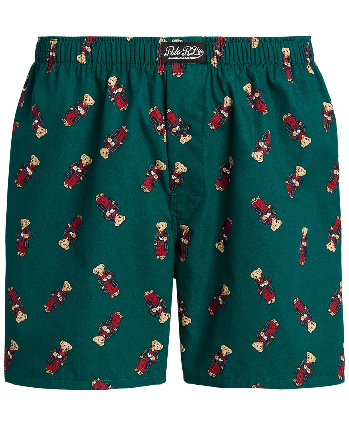 Polo Ralph Lauren Men's Polo Bear Print Woven Boxers -FALL MORNING ROBE BEAR