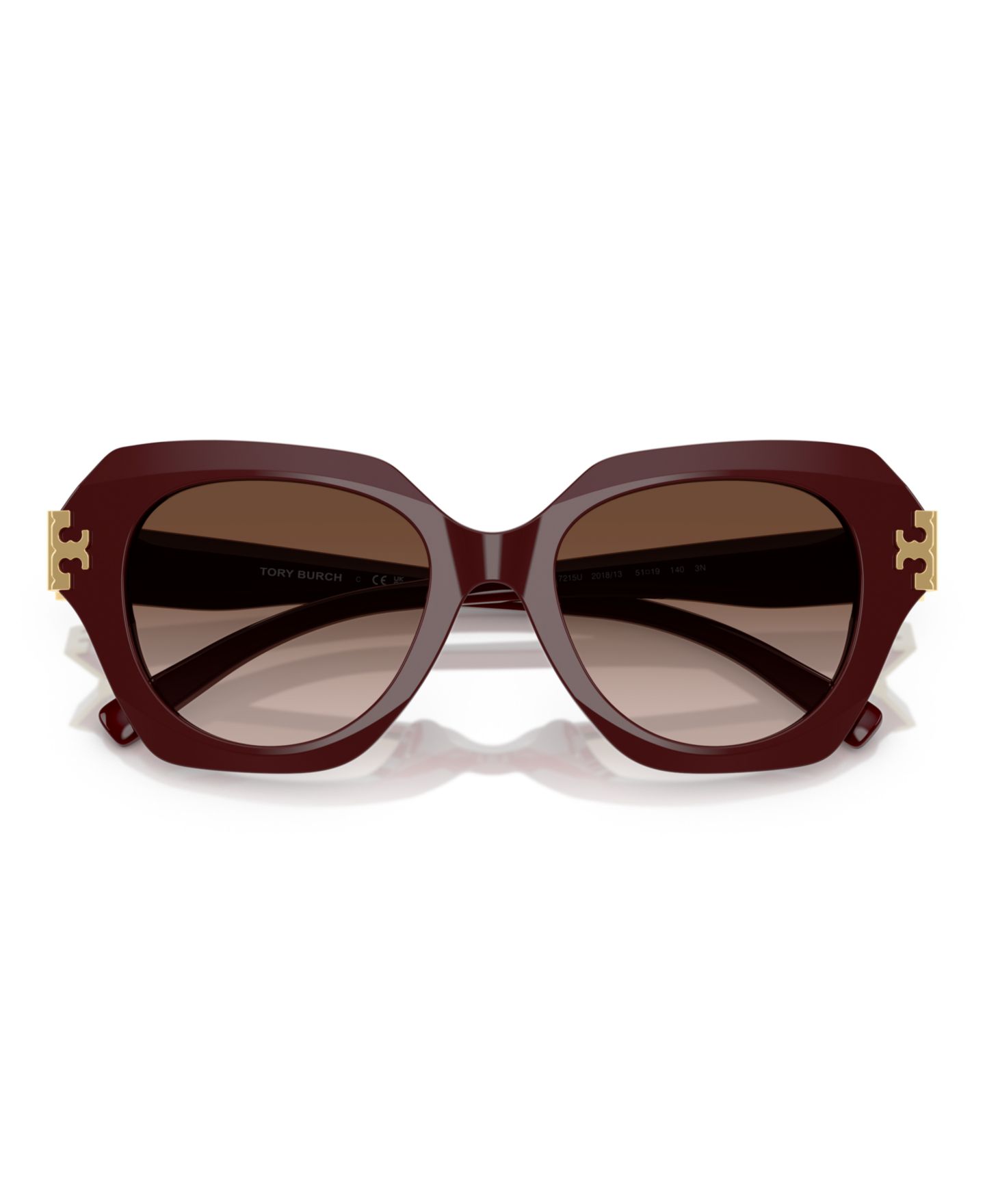 Женские солнцезащитные очки Tory Burch Sunglasses TY7215U, цвет: Ягодный красный — фото 5