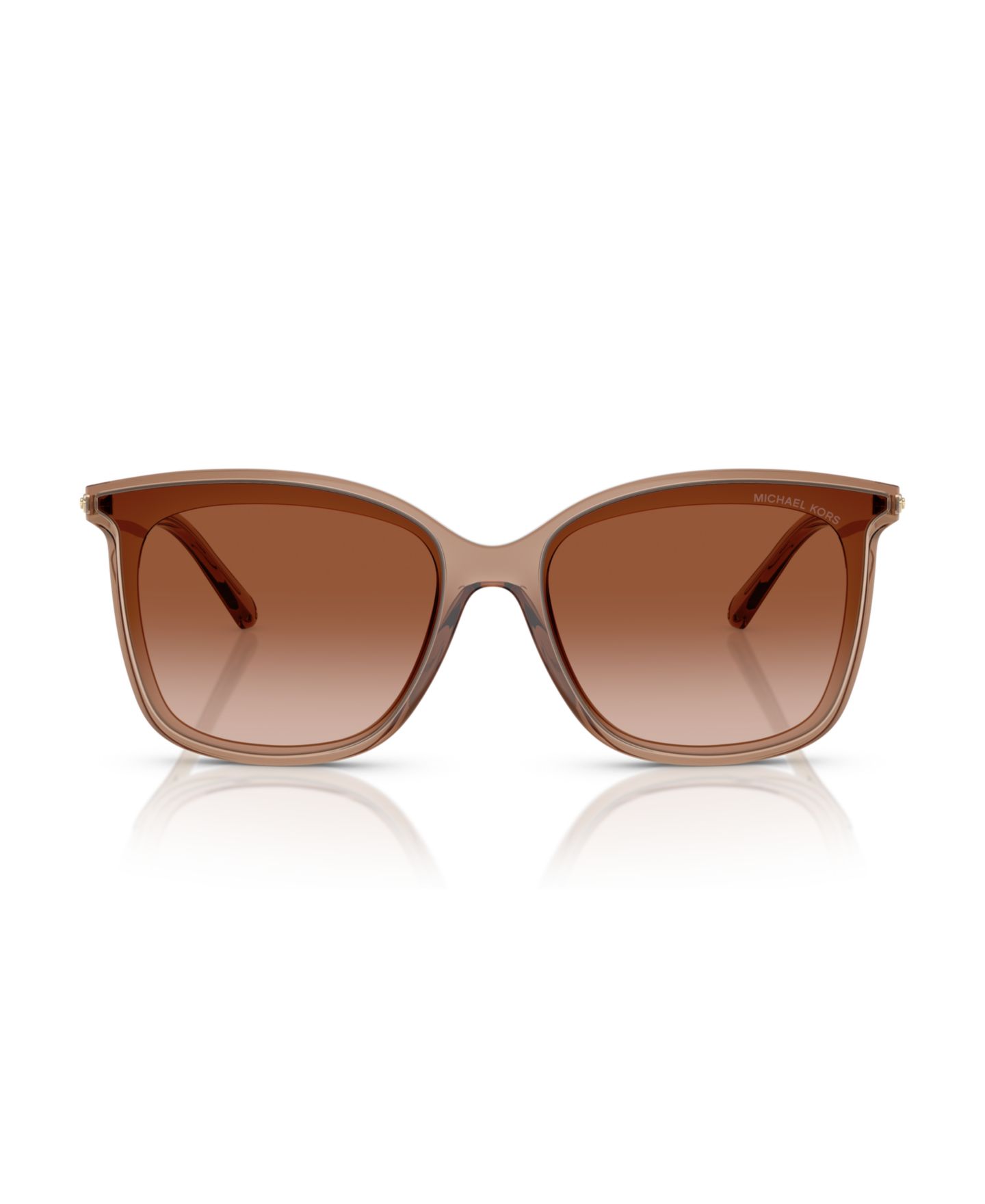 Женские солнцезащитные очки Michael Kors Sunglasses, MK2079U, цвет: Коричневый прозрачный — фото 2