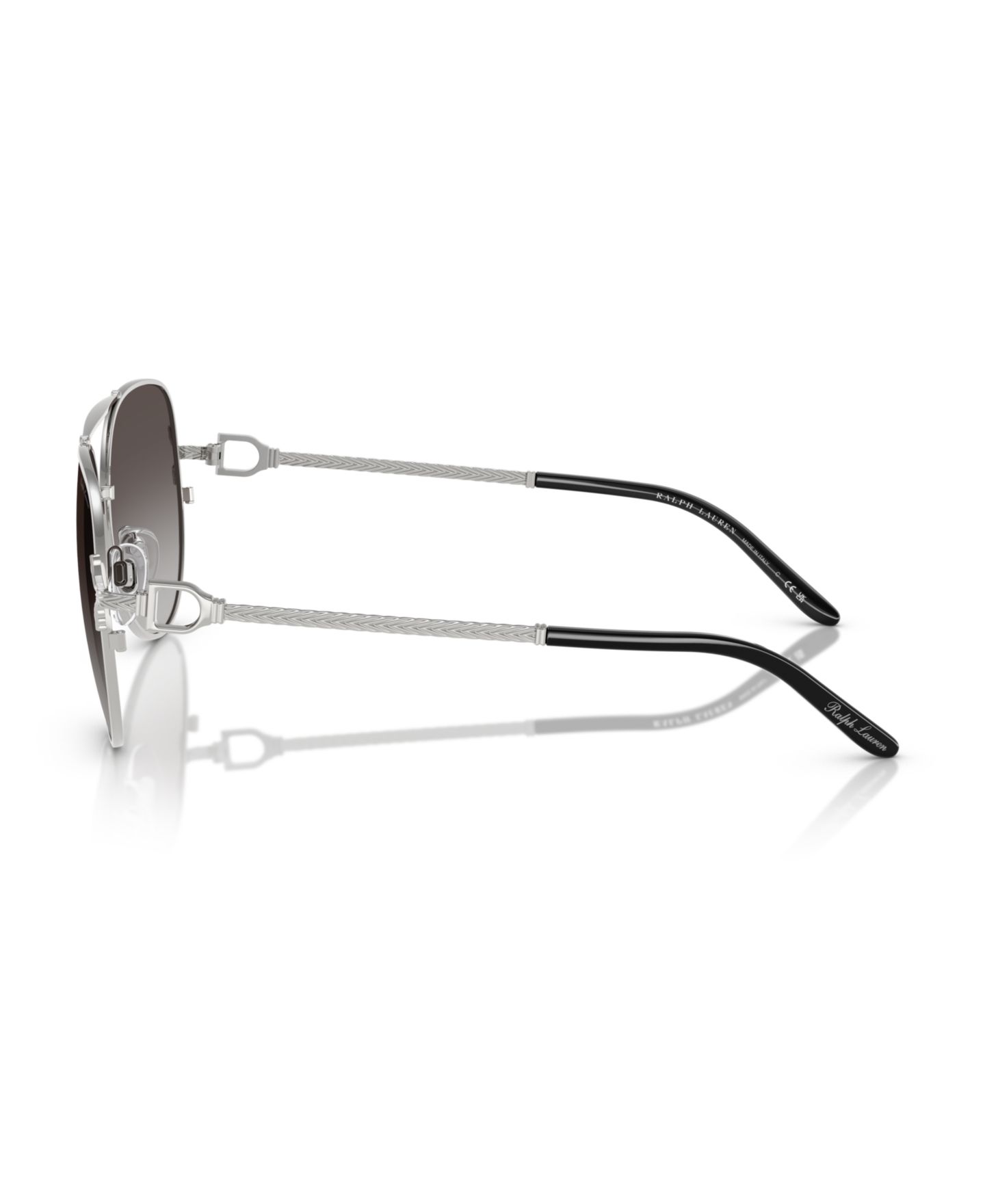 Женские солнцезащитные очки Ralph Lauren Sunglasses RL7087, цвет: Блестящий бледный золотой — фото 8