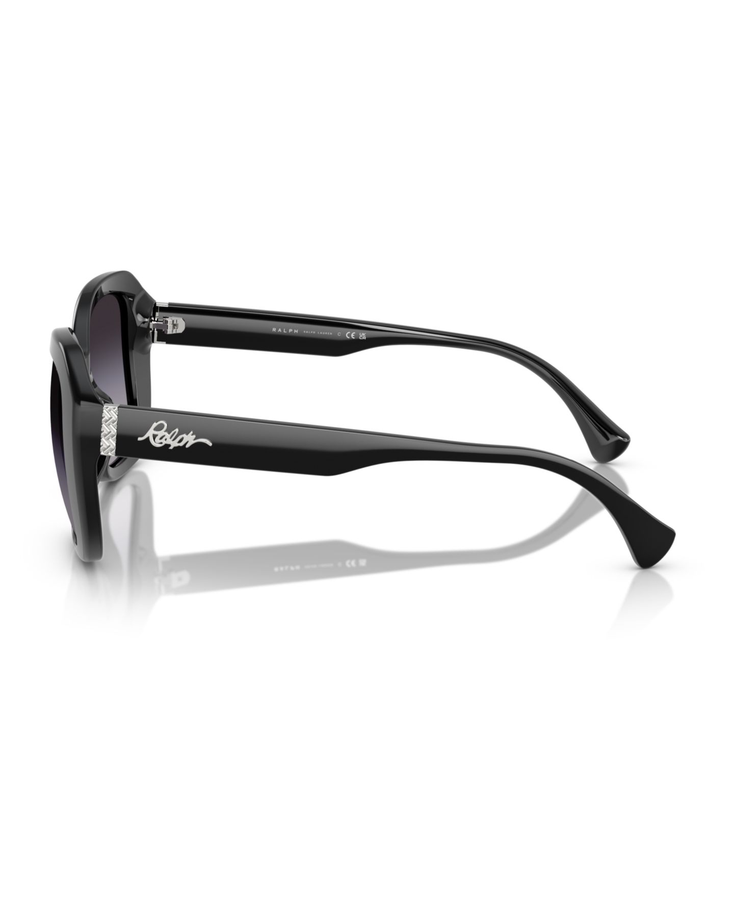 Женские солнцезащитные очки Ralph by Ralph Lauren Sunglasses RA5321U, цвет: Блестящий чёрный — фото 3