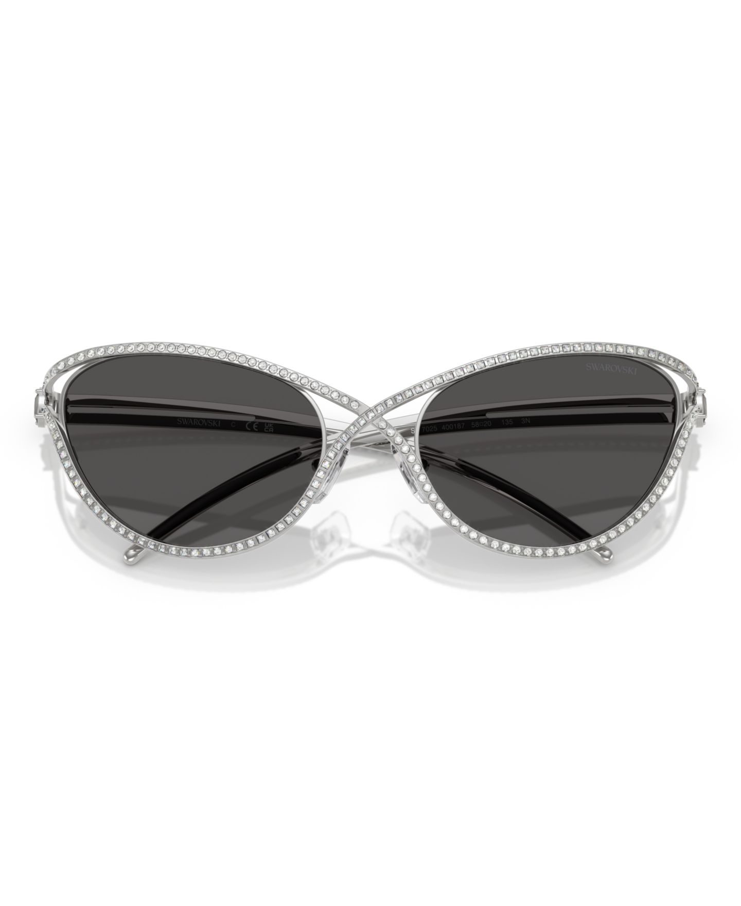 Женские солнцезащитные очки Swarovski Sunglasses SK7025, цвет: Золотой — фото 10