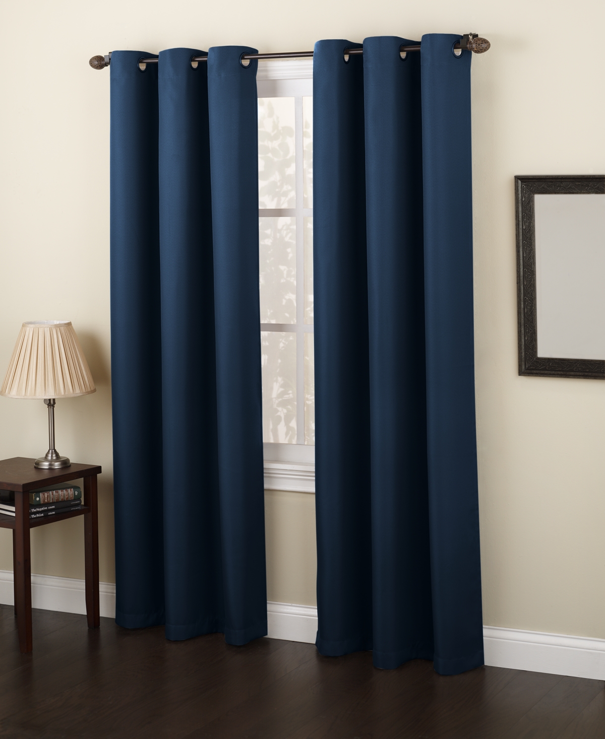 Montego Casual Textured Semi-Sheer Grommet Curtain Panel