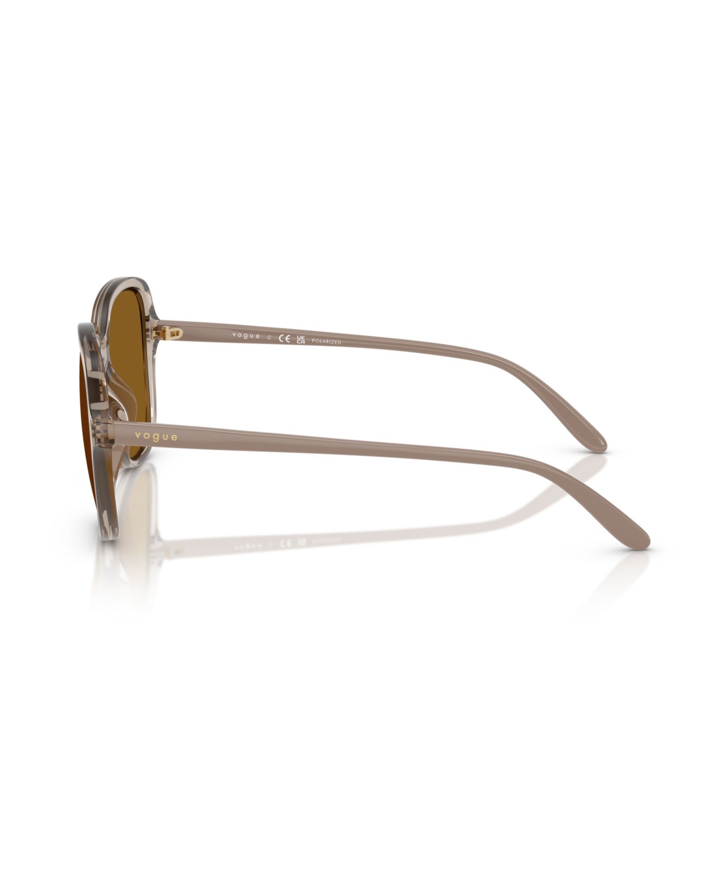 Женские солнцезащитные очки Vogue Eyewear Polarized Sunglasses VO5601S, цвет: Прозрачный карамельный — фото 3