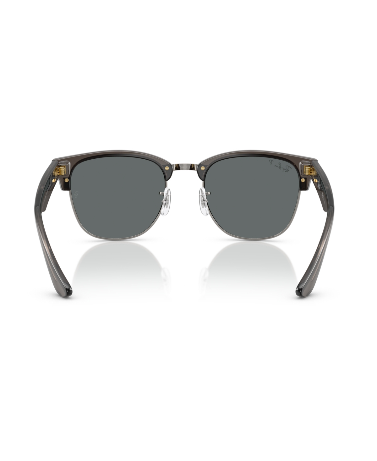 Ray Ban Men's And Women's Polarized Sunglasses, Clubmaster Reverse Rbr0504s In Transparent Dark Gray