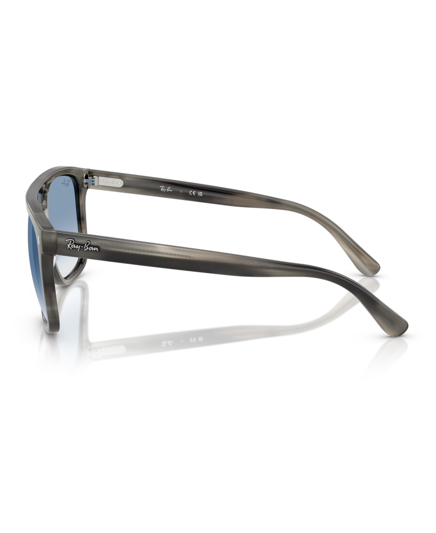 Мужские солнцезащитные очки Ray-Ban Modern Square Sunglasses, RB2213, цвет: Серый гавана — фото 3