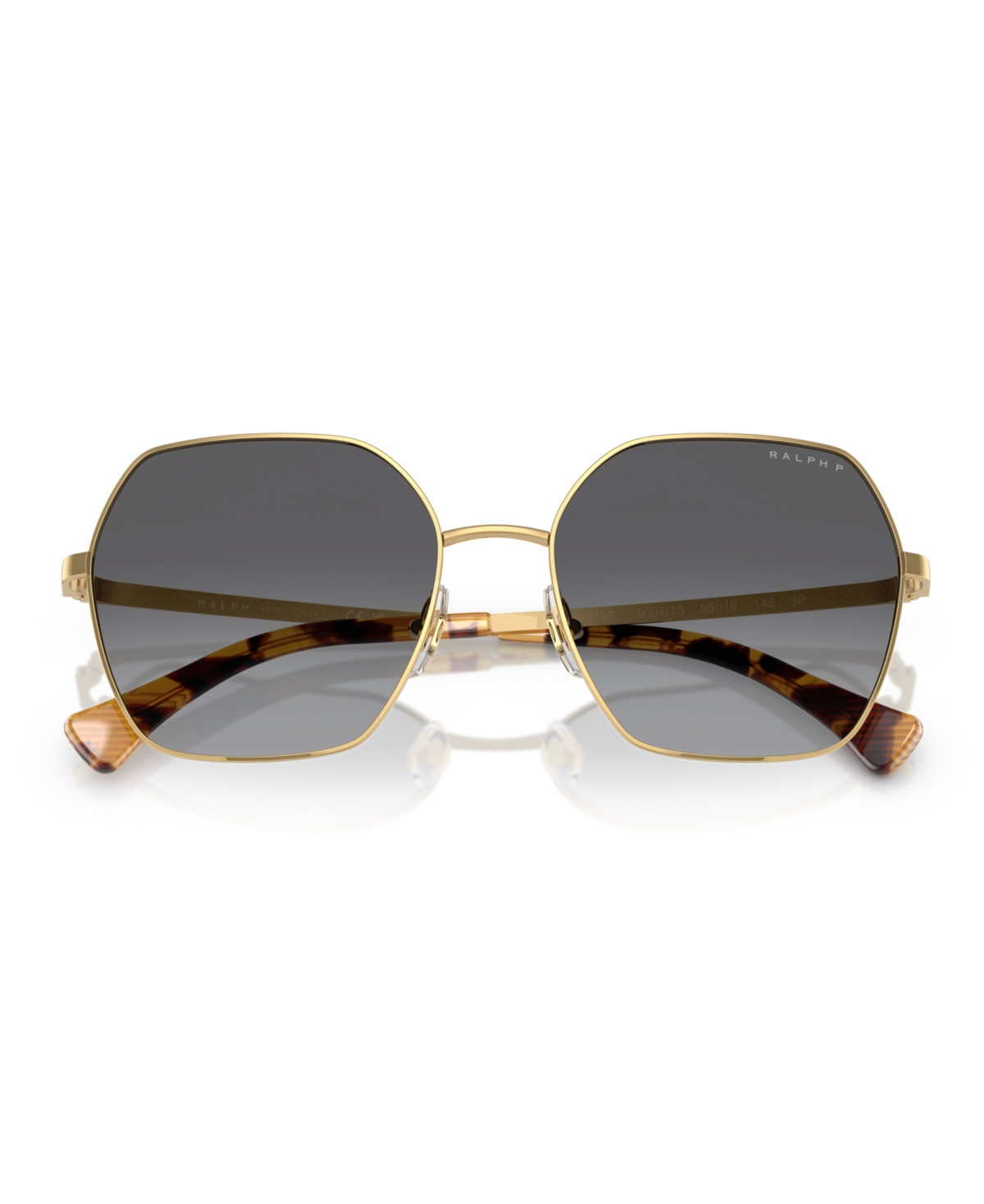 Shop Ralph Lauren Women's Polarized Sunglasses Ra4138 In Shiny Gold