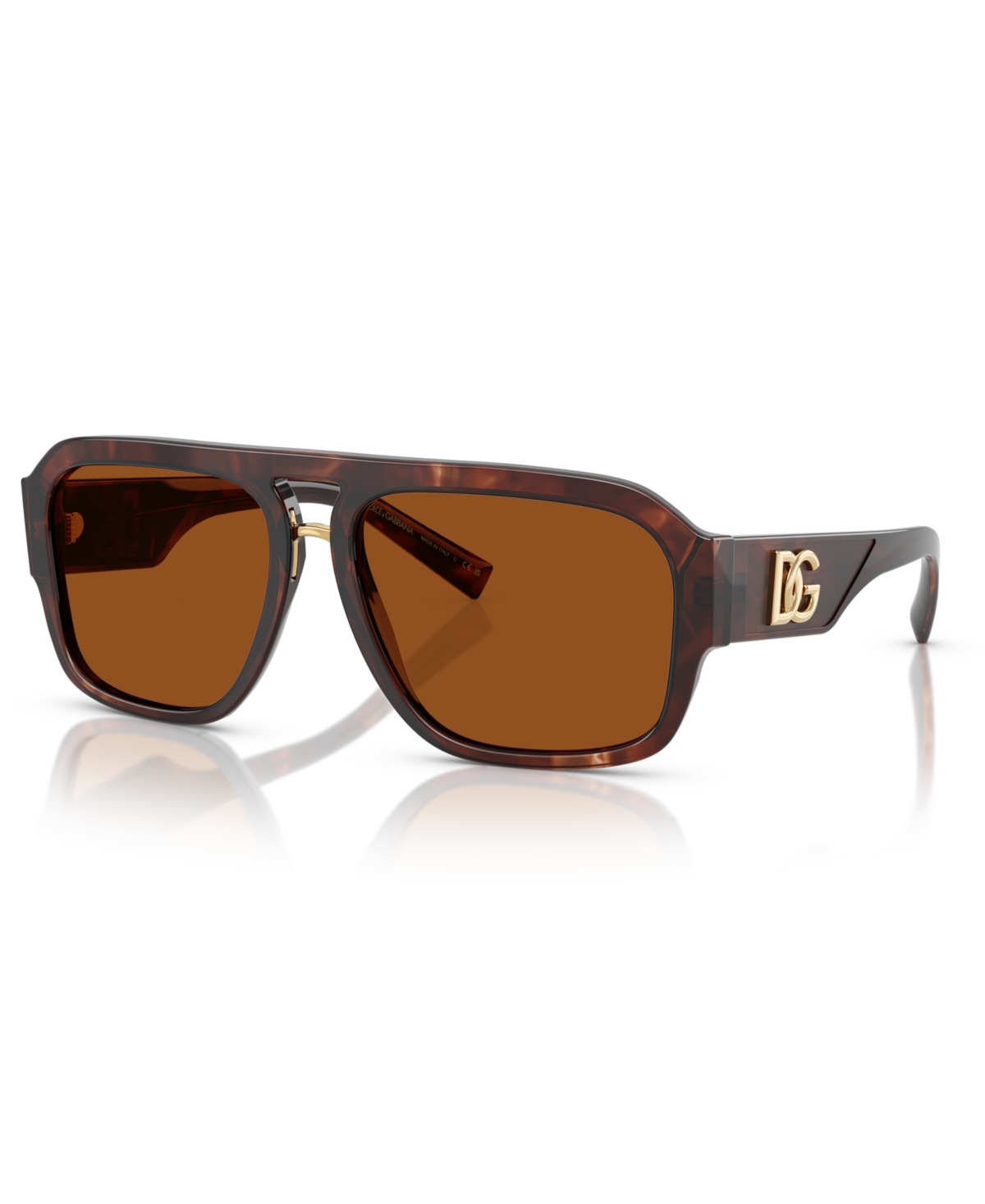 Dolce & Gabbana Dolce&gabbana Man Sunglass Dg4403 In Dark Red Brown