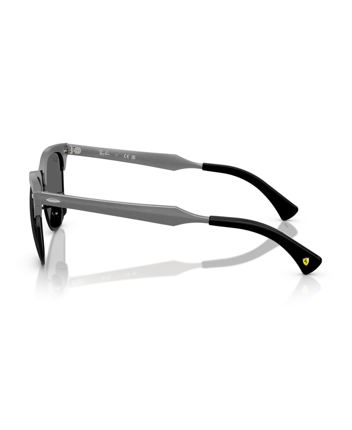 Ray Ban Unisex Polarized Sunglasses, Rb3807m In Brushed Gray On Black