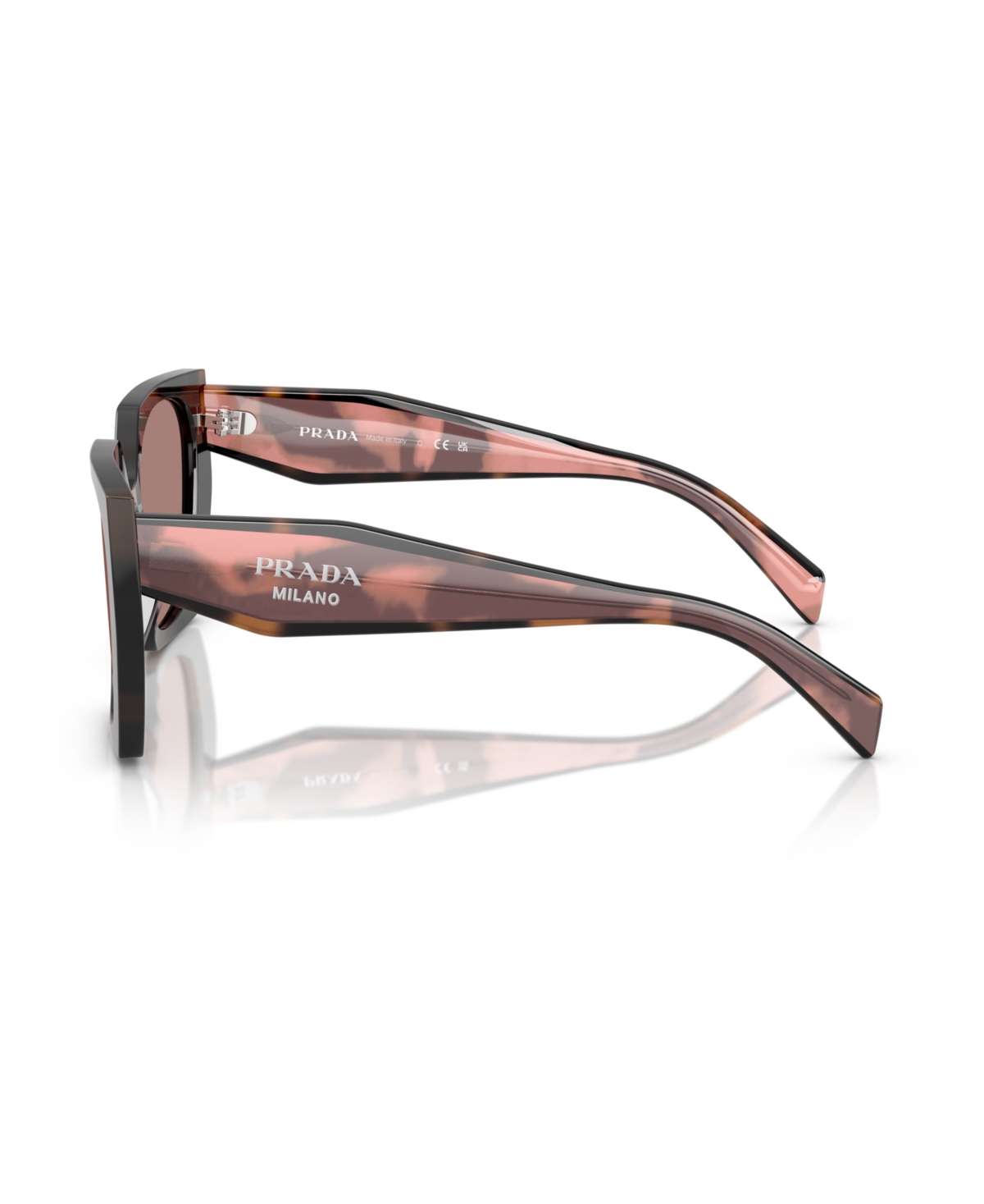 Prada Woman Sunglasses Pr 15ws In Poppy Tortoise