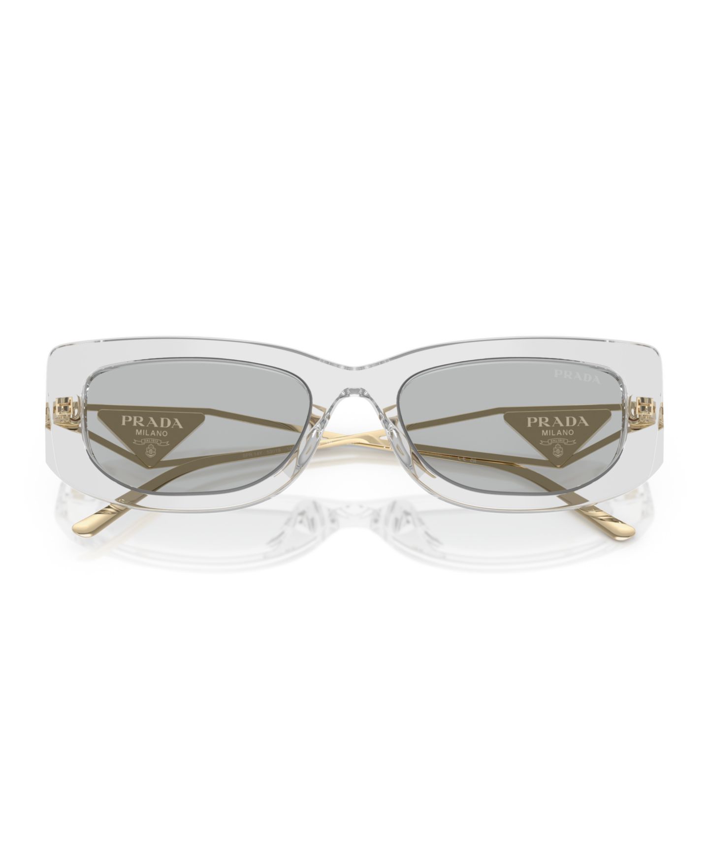 Женские солнцезащитные очки PRADA Sunglasses PR 14YS, цвет: Чёрный — фото 10
