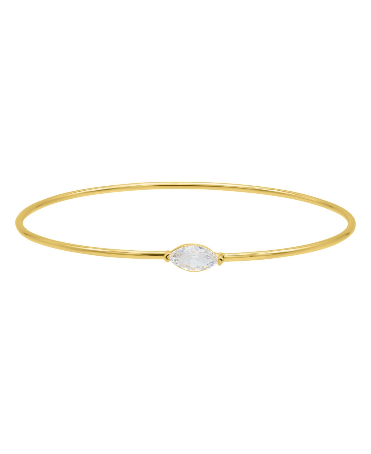 Adornia Gold Marquis And Pave Stacking Bangle Bracelet Set In Gold