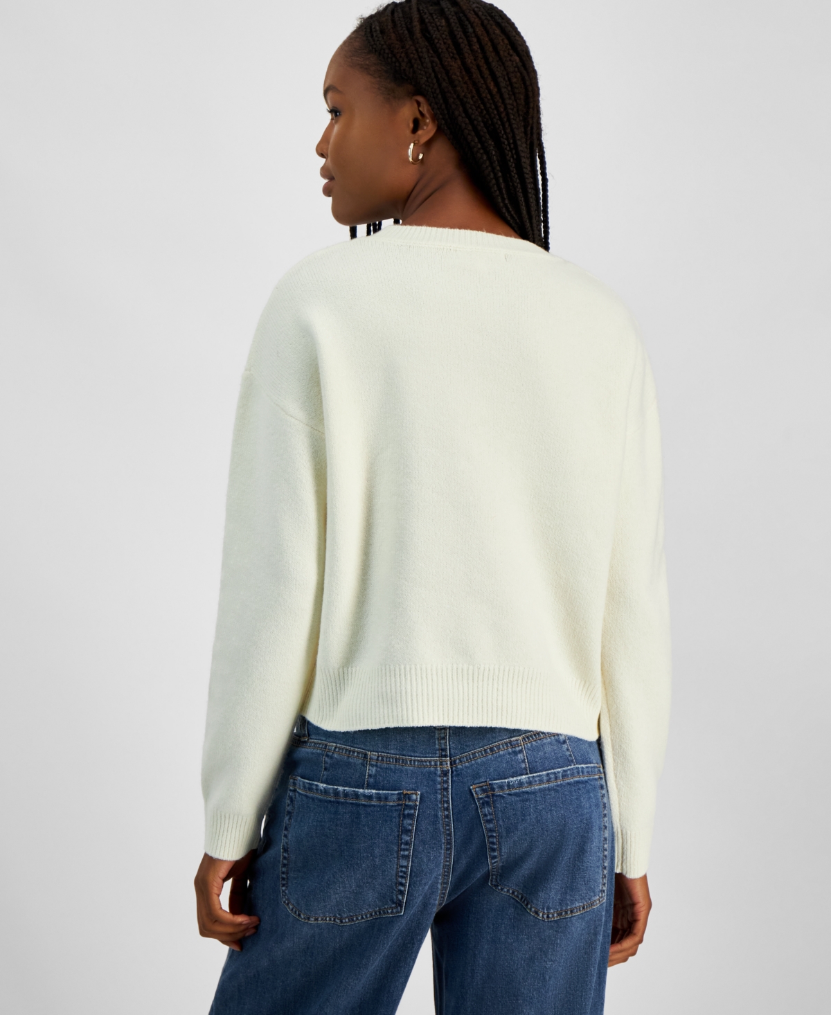 Hooked Up By Iot Juniors' "it Girl" Crewneck Sweater