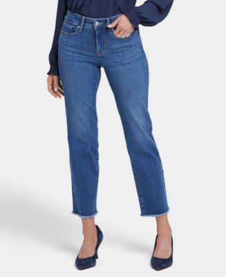 NYDJ Women's Marilyn Straight Ankle Jeans | Lift Tuck Technology, Classic Five-Pocket Styling, Zip Fly
