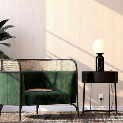 Mila Tall 15" Dimmable LED Table Lamp with Marble Base