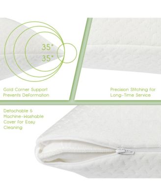 2Pack Shredded Memory Foam Bed Pillows Bamboo Rayon Cooling Cover 28''x18''