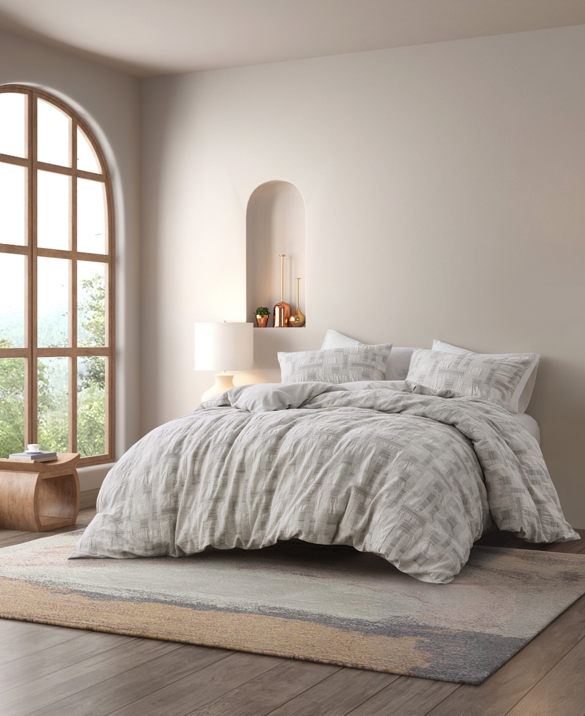Ink+Ivy Cairo Jacquard 3-Pc. Duvet Cover Set