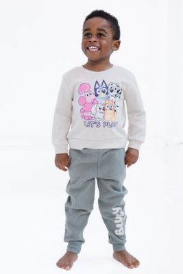 Toddler Boys Fleece Sweatshirt and Jogger Pants Outfit Set to