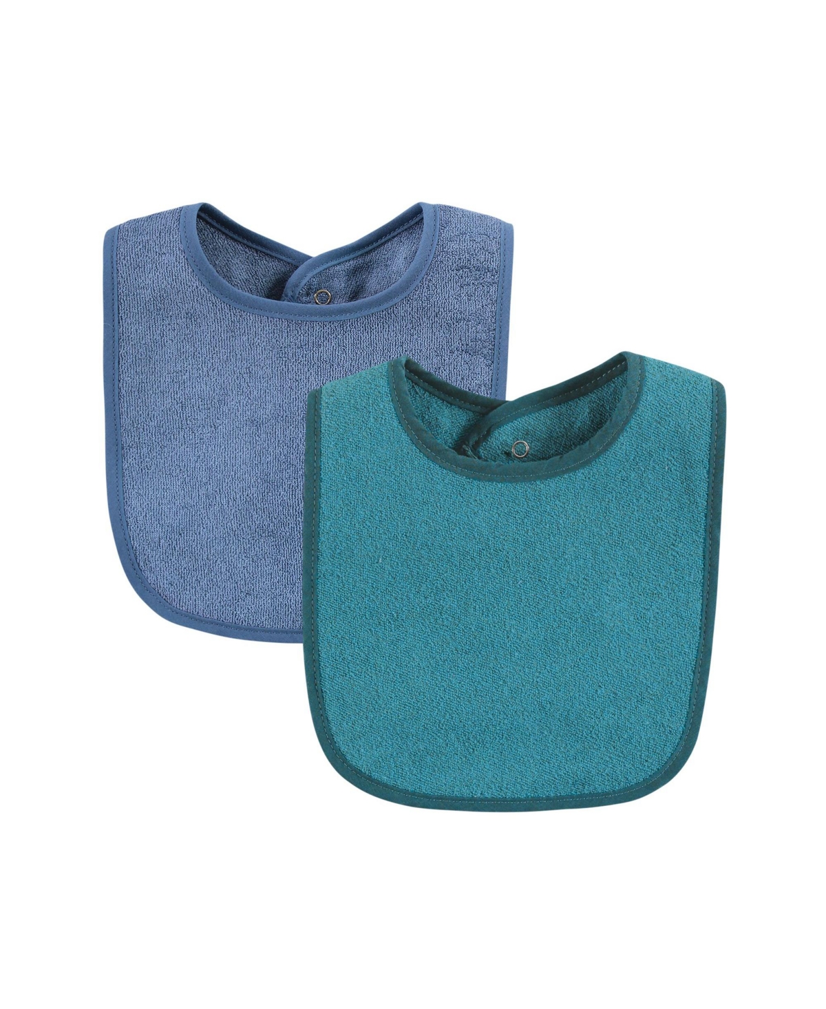 Hudson Baby Infant Boy Drooler Bib with Waterproof Lining, One Size - Blue orange