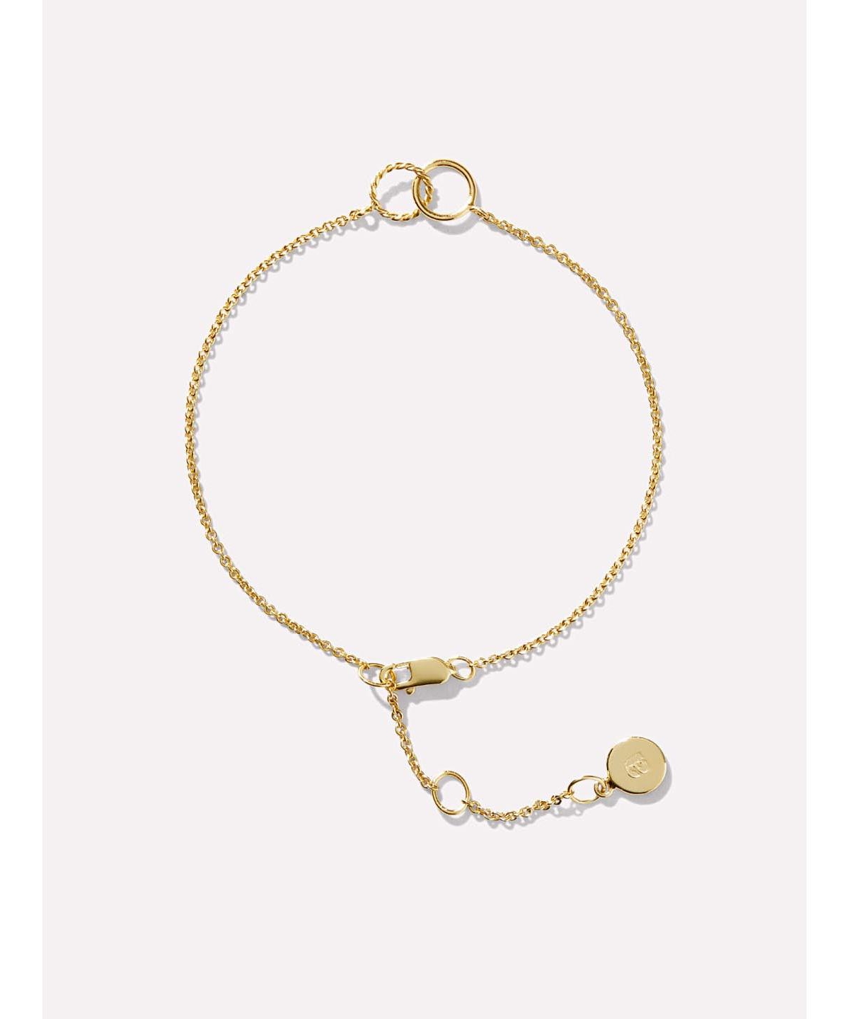 Interlocking Circles Bracelet - Jill - Gold, gold