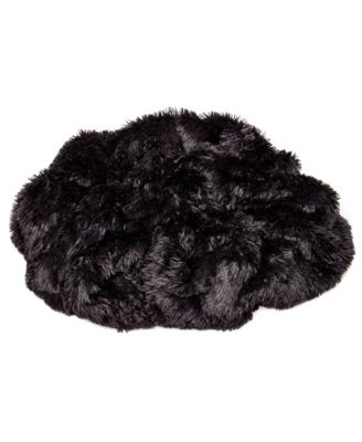 Premium Soft, Fuzzy Solid Faux Long Fur Blanket, Throw