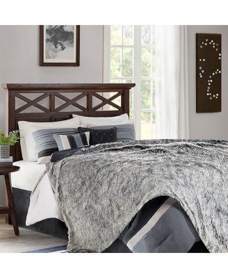 Premium Soft, Fuzzy Solid Faux Long Fur Blanket, Throw