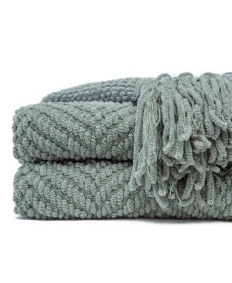Premium Textured Knit Soft Cozy Blanket, Thrown