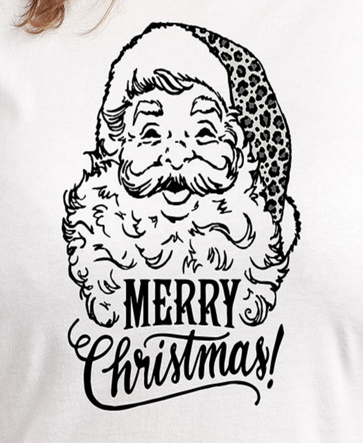 Hybrid Apparel Plus Size Merry Christmas Graphic T-shirt