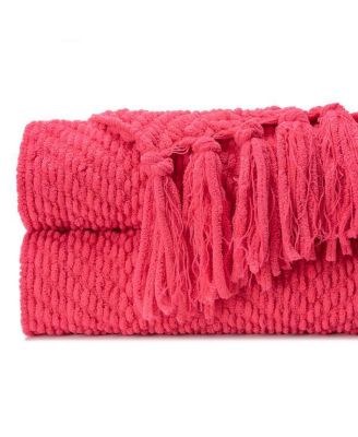 Premium Textured Knit Soft Cozy Blanket, Thrown